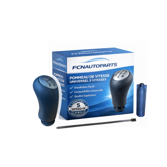 Pommeau Levier de Vitesse 5 Rapports OEM 8200379950 pour Renault Clio III, Modus, Laguna II & Dacia Logan, Sandero, Duster – Boîte Manuelle – Remplacement Origine Haute Qualité